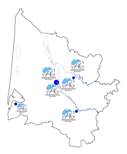 Les 6 agences AG Assainissement à Bordeaux et en Gironde