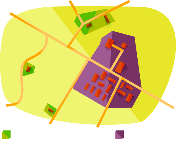 carte du plan de zonage assainissement d'une commune