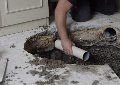 ajustement d'un manchon de canalisation